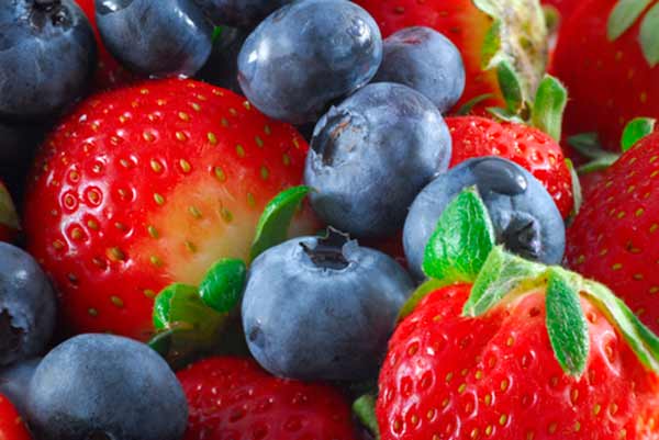 Blåbær og jordbær er sammen med andre bær de eneste frugter, den nye forskerskabte kur tillader.